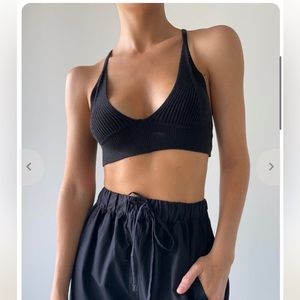 PARENTEZI Knit bralette black XS